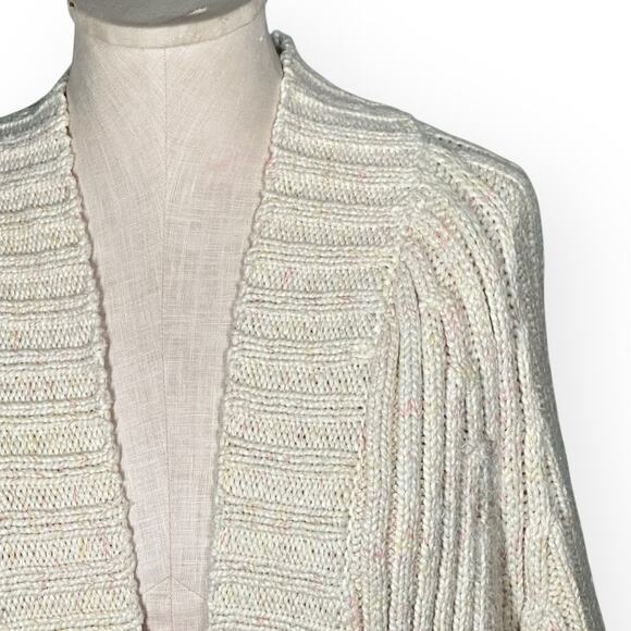 New $128 FREE PEOPLE Blossom Cardi Ivory Cardigan Sweater Lagenlook Slouchy Cozy - Picture 5 of 15